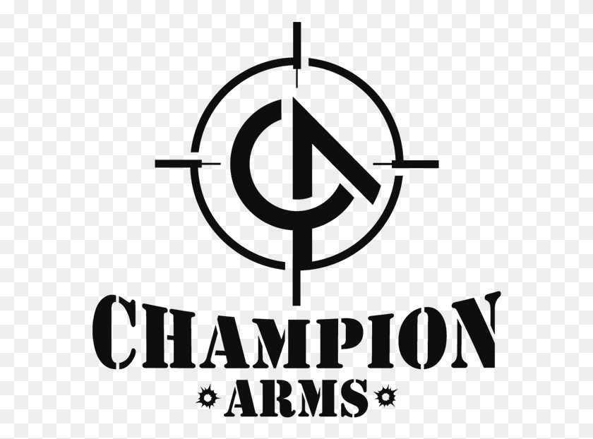580x562 Champion Arms Logo Poster, Texto, Alfabeto, Símbolo Hd Png