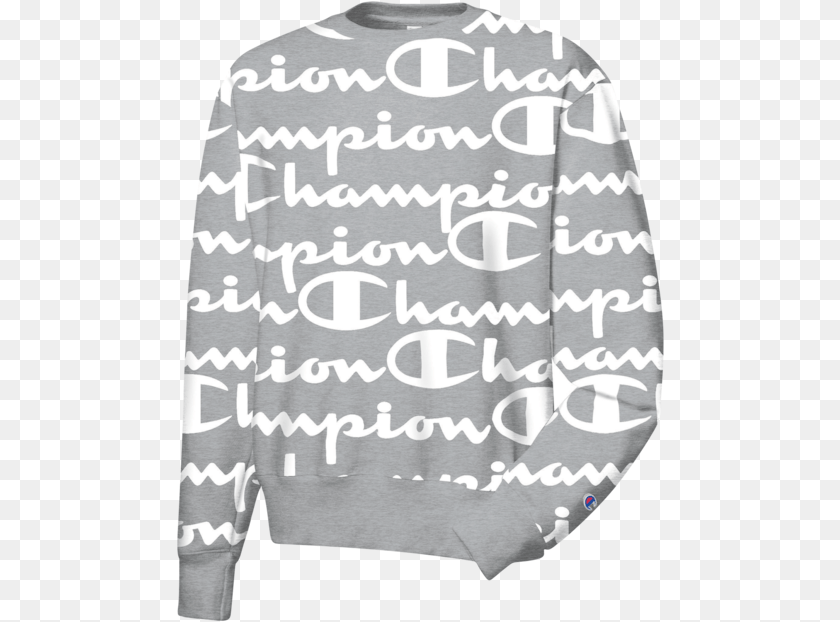Champion Reverse Weave Aop Crew, Clothing, Knitwear, Long Sleeve, Sleeve PNG