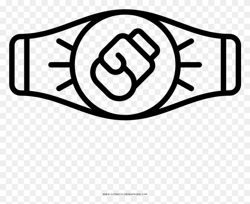 861x693 Championship Belt Coloring, Gray, World Of Warcraft HD PNG Download