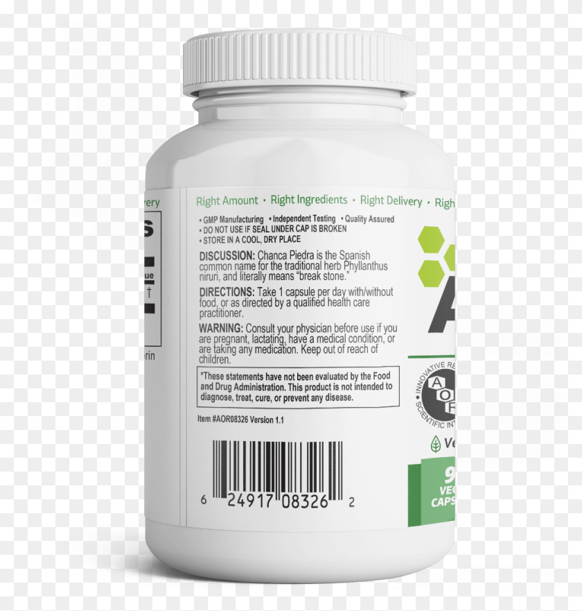 950x1001 Chanca Piedra Aor Biofolate, Jar, Plant, Medication HD PNG Download