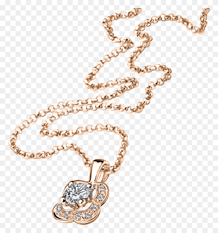 811x873 Chance Of Love N2 Pendant Pink Gold And Diamonds Chance Of Love Mauboussin, Accessories, Accessory, Necklace HD PNG Download