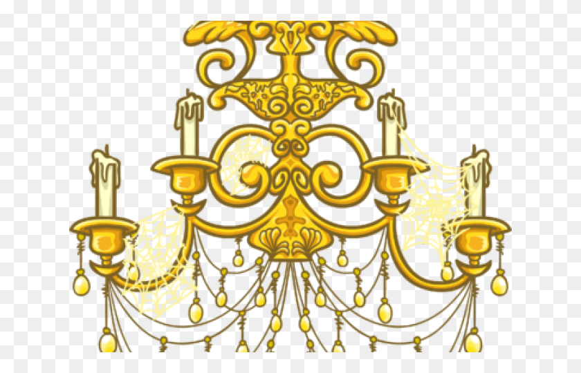 640x480 Люстра Клипарт Золотая Люстра Золотая Люстра Прозрачный Фон, Лампа, Узор, Цветочный Дизайн Hd Png Download