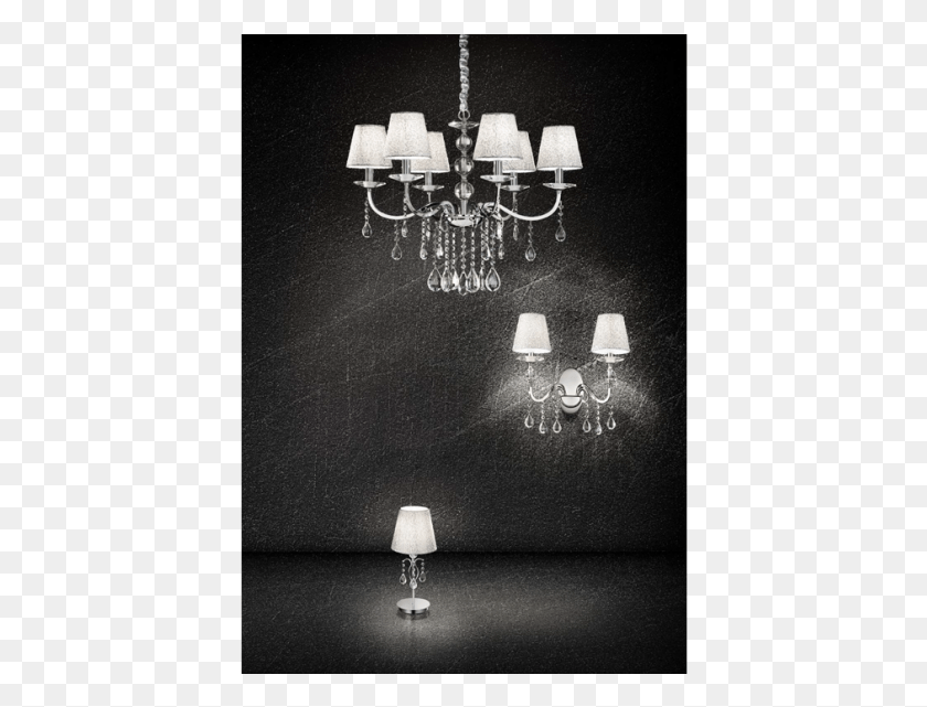 406x581 Chandelier Lamp Light Fixture Black And White Chandelier, Lighting, Lampshade, Light Fixture HD PNG Download