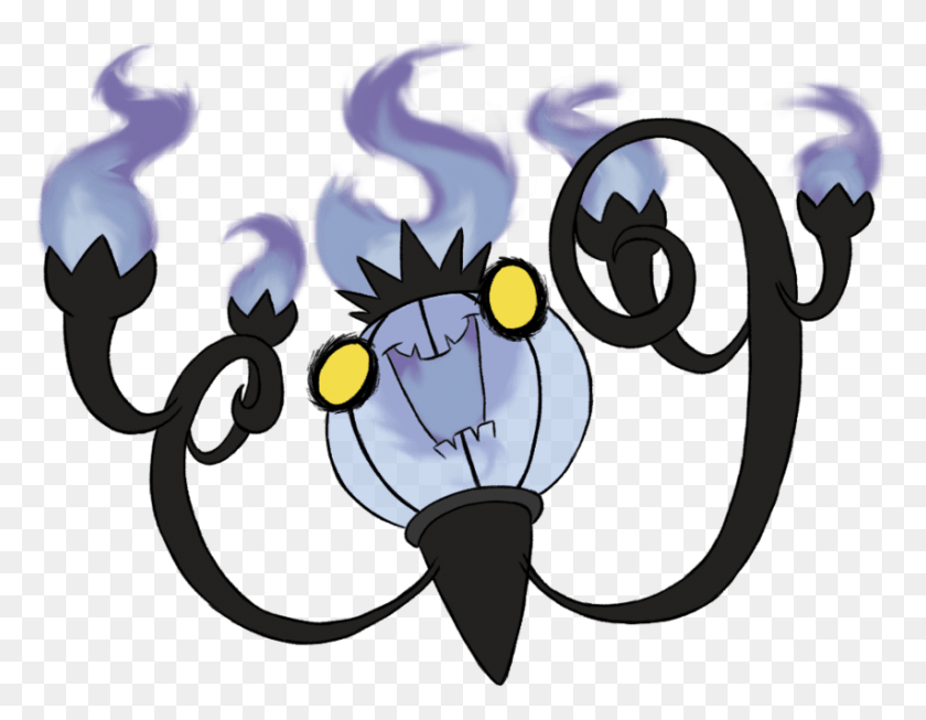 852x648 Chandelure By Winter Freak D35yyqy Cartoon, Graphics, Light HD PNG Download