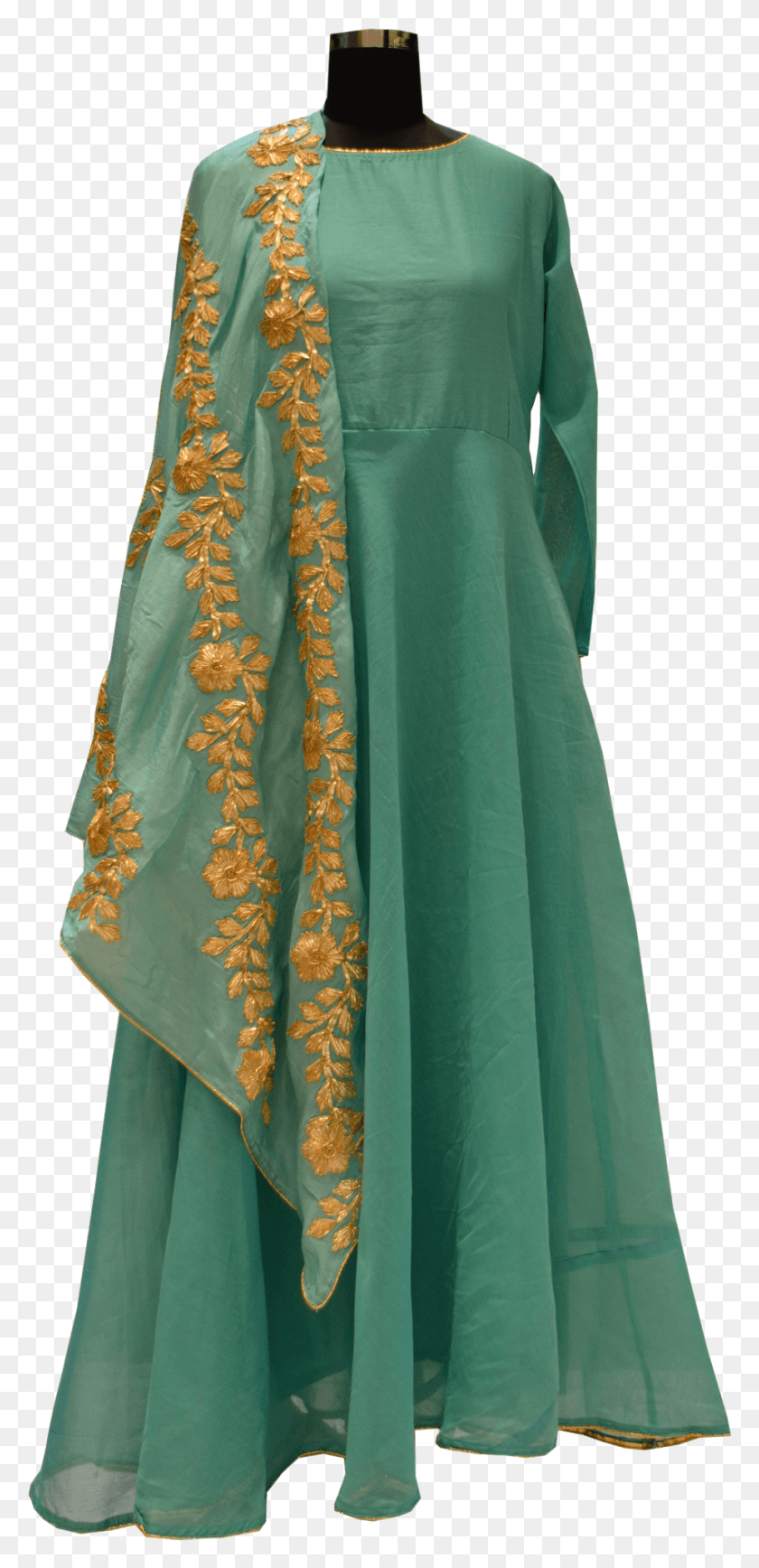 922x1981 Chanderi Kurti File Silk, Clothing, Apparel, Scarf HD PNG Download