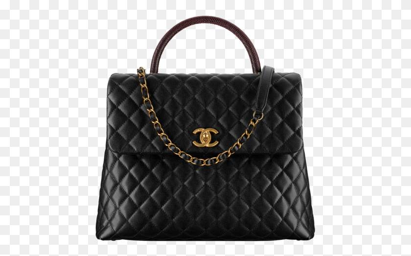 451x463 Chanel Blackburgundy Coco Handle Large Bag Chanel Coco Handle Large, Handbag, Accessories, Accessory HD PNG Download