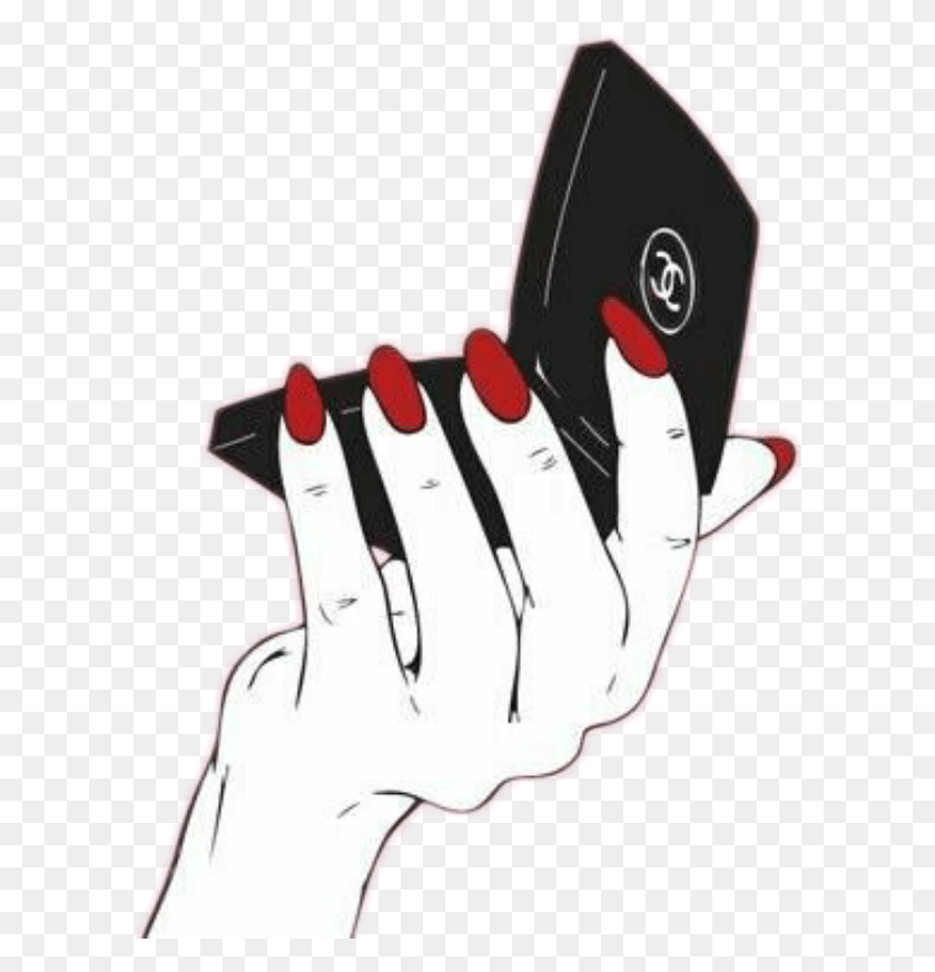 599x814 Chanel Makeup Pop Art, Hand, Clothing HD PNG Download