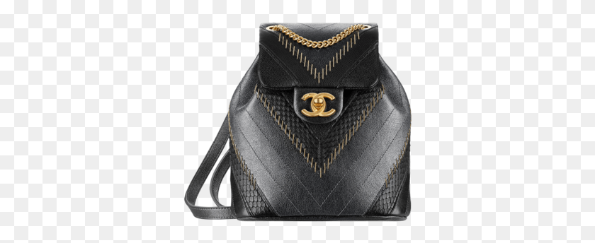 324x284 Chanel Metallic Calfskin Backpack Black Calfskin Chevron Backpack 2018, Clothing, Apparel, Bag HD PNG Download