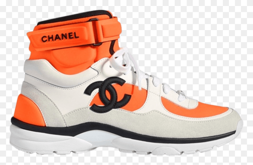 850x532 Chanel Wmns Logo High Top Chanel High Top Trainers, Shoe, Footwear, Clothing HD PNG Download