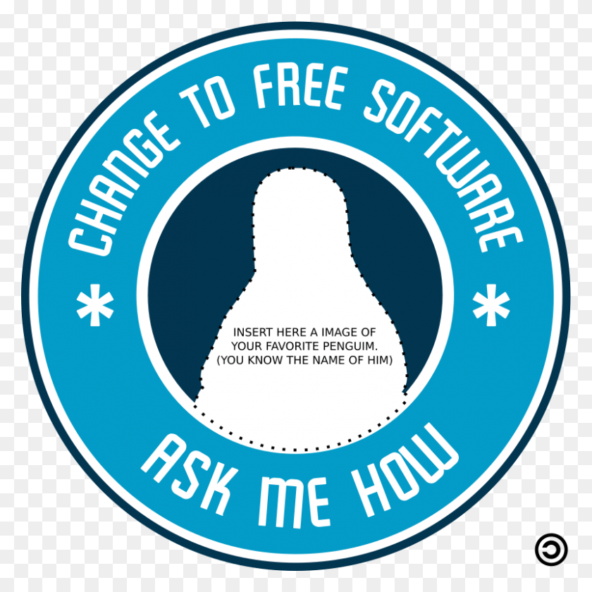 800x800 Change To Free Software Ask Me How Clipart Icon Circle, Label, Text, Sticker HD PNG Download