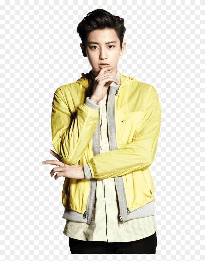 503x1006 Chanyeol Exo, Clothing, Apparel, Coat HD PNG Download