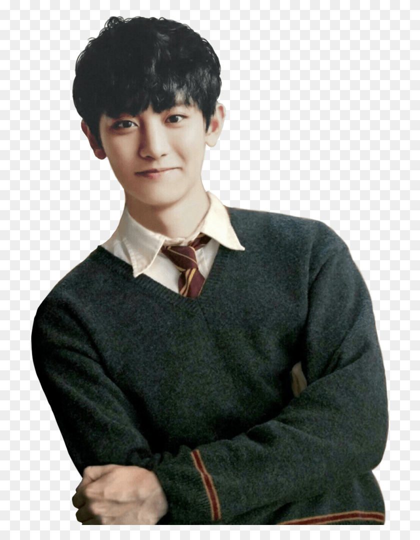 719x1019 Chanyeol Fred Weasley Goblet Of Fire, Clothing, Apparel, Tie HD PNG Download