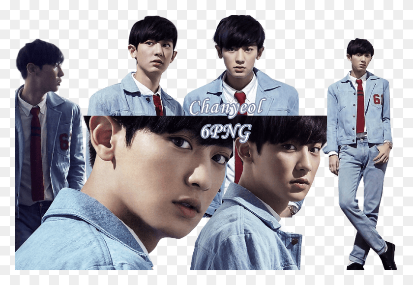 900x600 Descargar Png Chanyeol Pack Chanyeol Love Me Right, Face, Person, Tie Hd Png