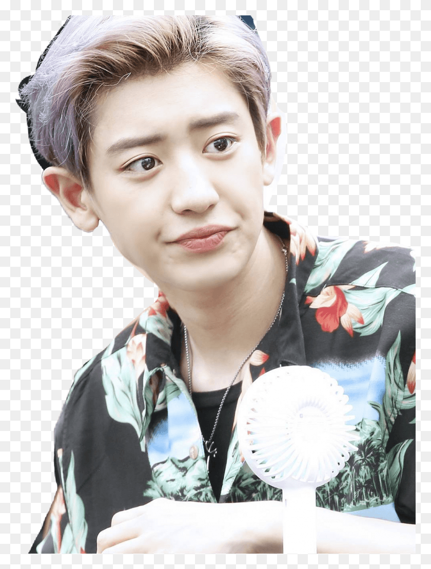 1024x1378 Chanyeol Sticker Exo Stickers, Face, Person, Human HD PNG Download