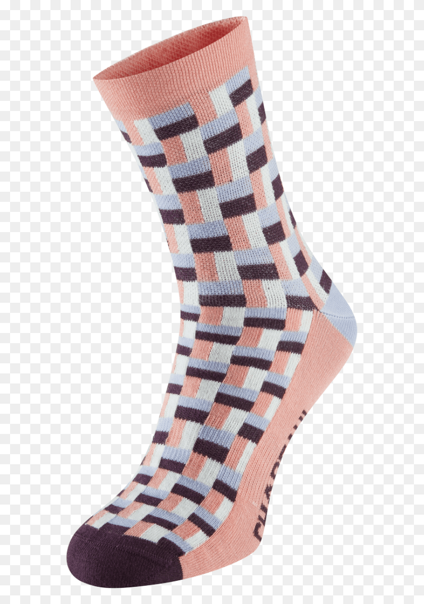 579x1137 Chapeau Midweight Socks Purple Moon Tile Print Sock, Clothing, Apparel, Shoe HD PNG Download