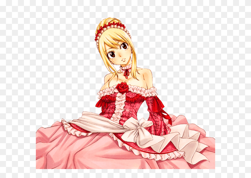 600x537 Chapitre Lucy Heartfilia In A Dress, Clothing, Apparel, Robe HD PNG Download
