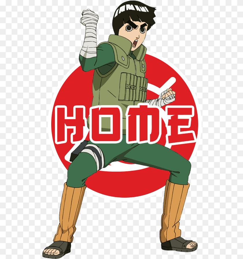 Chara Design Rock Lee, Adult, Male, Man, Person Sticker PNG