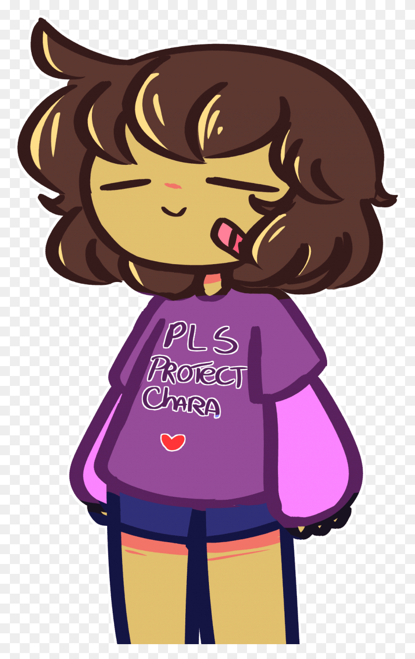 1060x1729 Chara Protection Squad Protective Bro Chara X Frisk, Text, Sweets, Food HD PNG Download