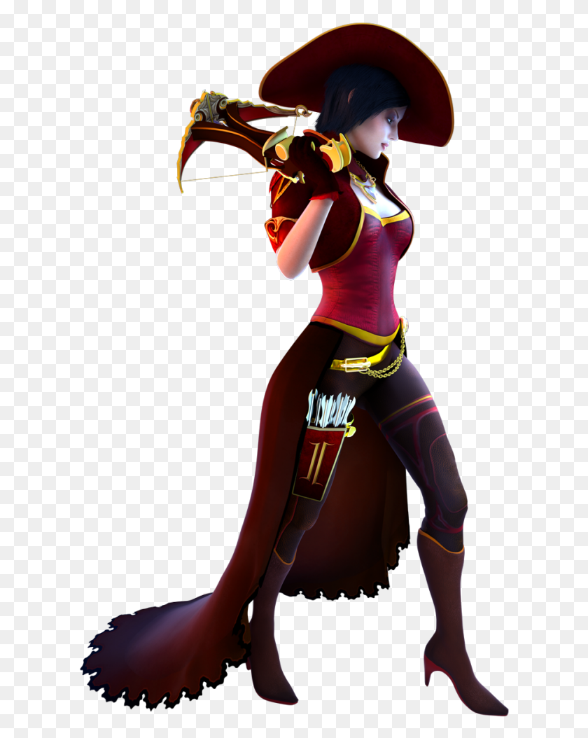 616x994 Character 06 Amilia Bsii Campaign Battleslots Spookyspins Illustration, Hat, Clothing, Apparel HD PNG Download