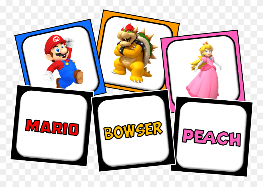 937x647 Character Images Cards Bowser, Super Mario, Doll, Toy HD PNG Download