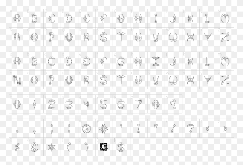 963x633 Character Map Adlanta Font, Text, Number, Symbol HD PNG Download