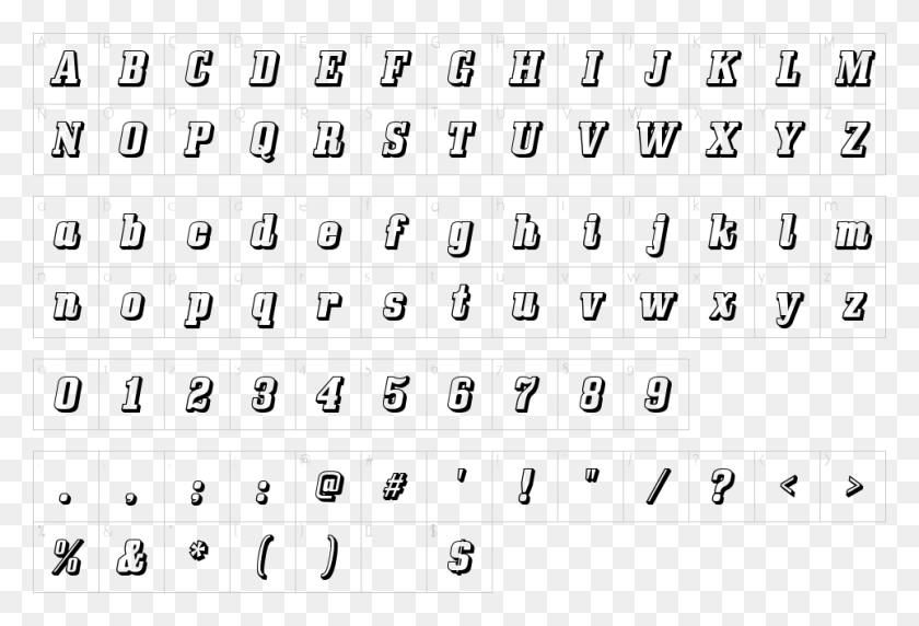 963x633 Character Map Modern Katakana Fonts, Text, Number, Symbol Descargar Hd Png