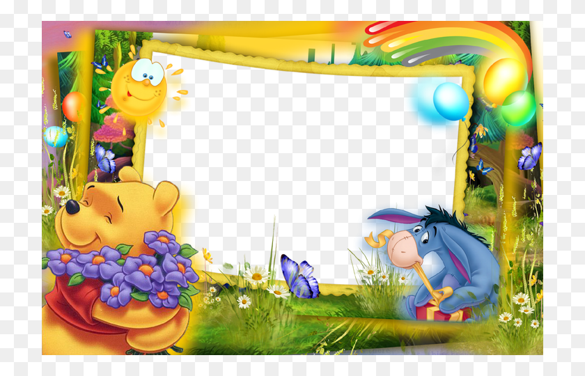 720x480 Character Picture Cartoonku Co Winnie The Pooh Border Design, Graphics, Doodle HD PNG Download
