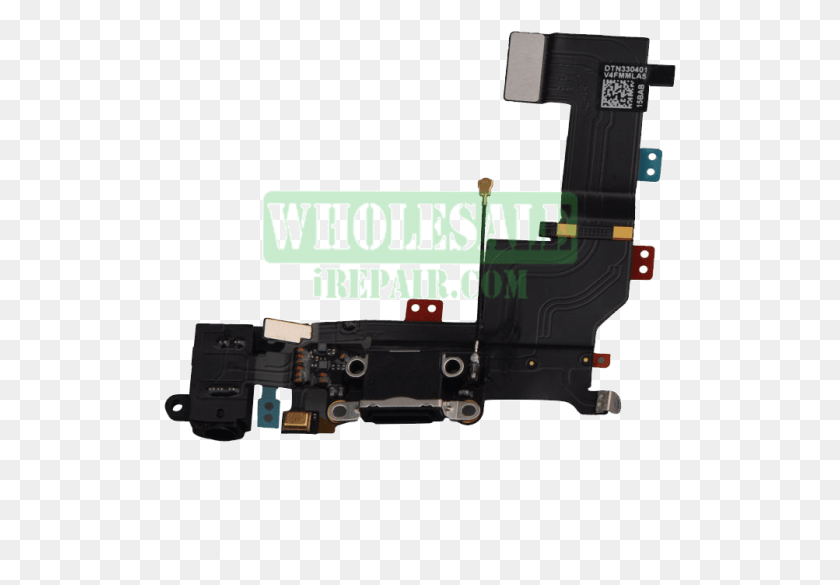 514x525 Charge Port And Hf Jack Iphone 5s Charging Flex, Machine, Gun, Weapon HD PNG Download
