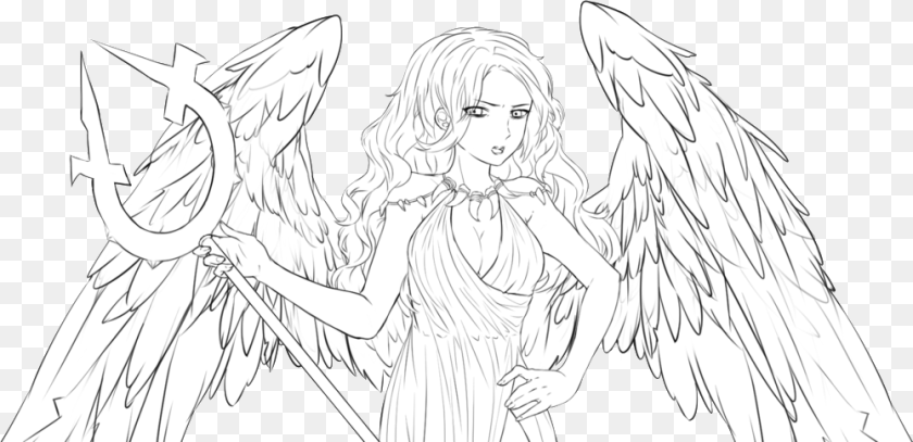 Charity Line Art, Angel, Adult, Bride, Female PNG
