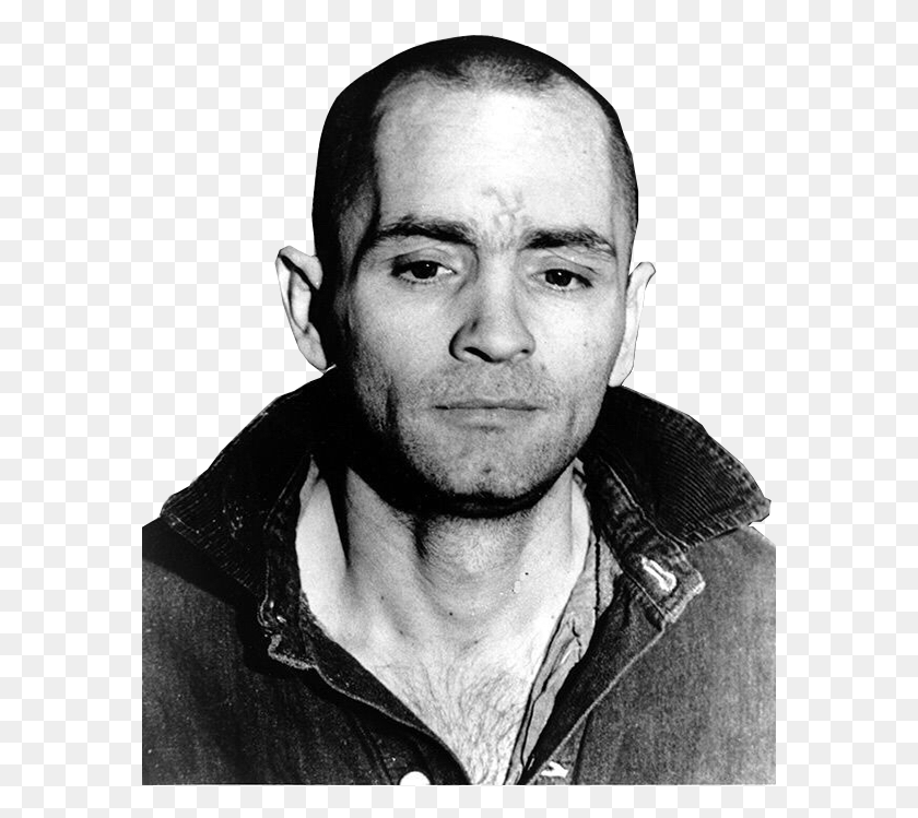 581x689 Charles Manson Serial Killer Mad Beauty Cult Death Charles Manson Shaved Head, Face, Person, Human HD PNG Download