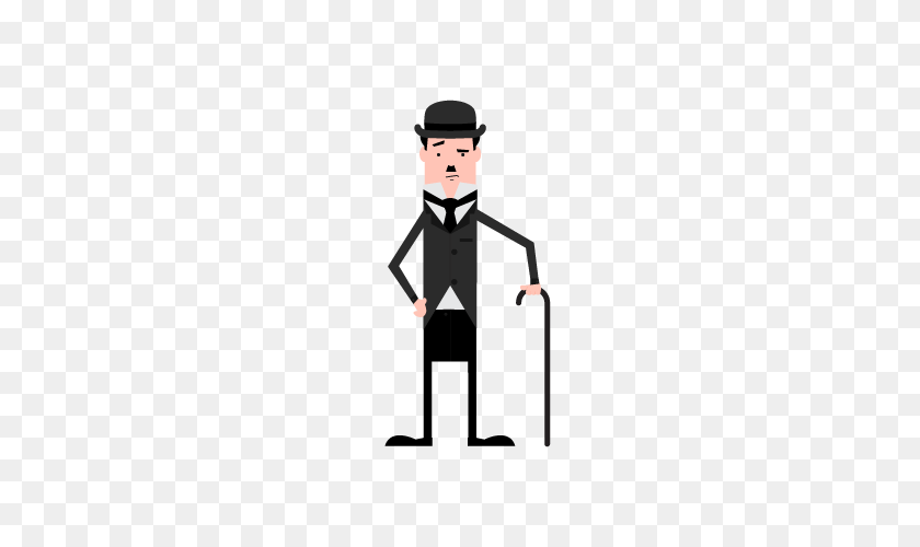 500x500 Charlie Chaplin, Tuxedo, Clothing, Suit, Formal Wear Clipart PNG