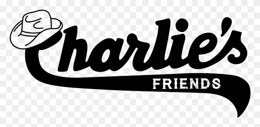 963x433 Charlies Friends Logo Calligraphy, Symbol, Trademark, Text HD PNG Download