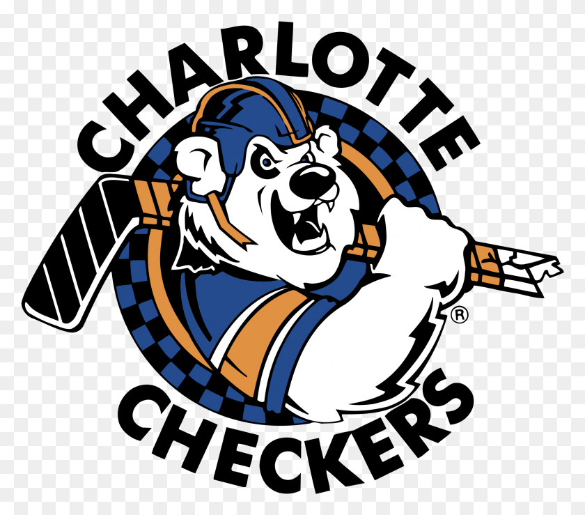2191x1909 Charlotte Checkers Logo Transparent Charlotte Checkers Old Logo, Symbol, Trademark, Leisure Activities HD PNG Download
