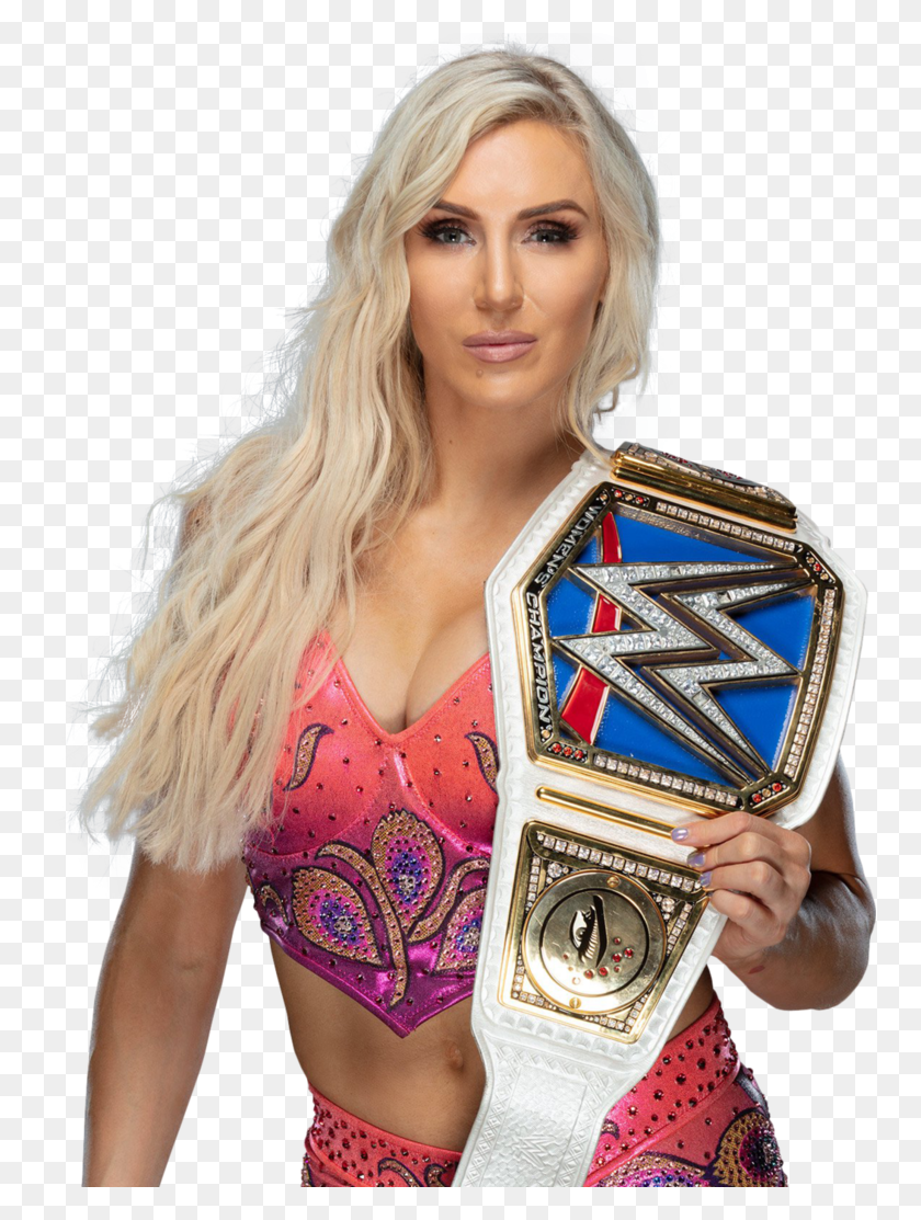 759x1053 Charlotte Flair Charlotte Wwe Wwe Women39s Division Charlotte Flair Smackdown Champion, Costume, Person, Human HD PNG Download