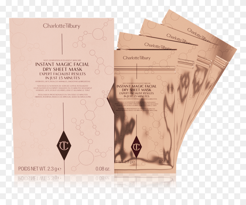 941x773 Charlotte Tilbury Instant Magic Facial Dry Sheet Mask, Text, Paper HD PNG Download