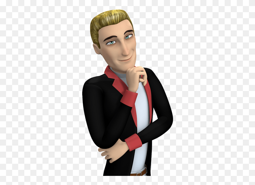 301x550 Charming Guy 3D Cartoon Character, Clothing, Apparel, Person Descargar Hd Png
