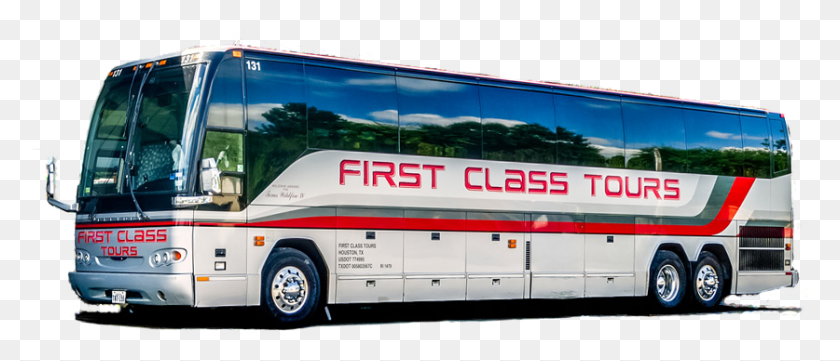 837x324 Charter Bus Rental Houston Texas First Class Tours Bus, Vehicle, Transportation, Van HD PNG Download