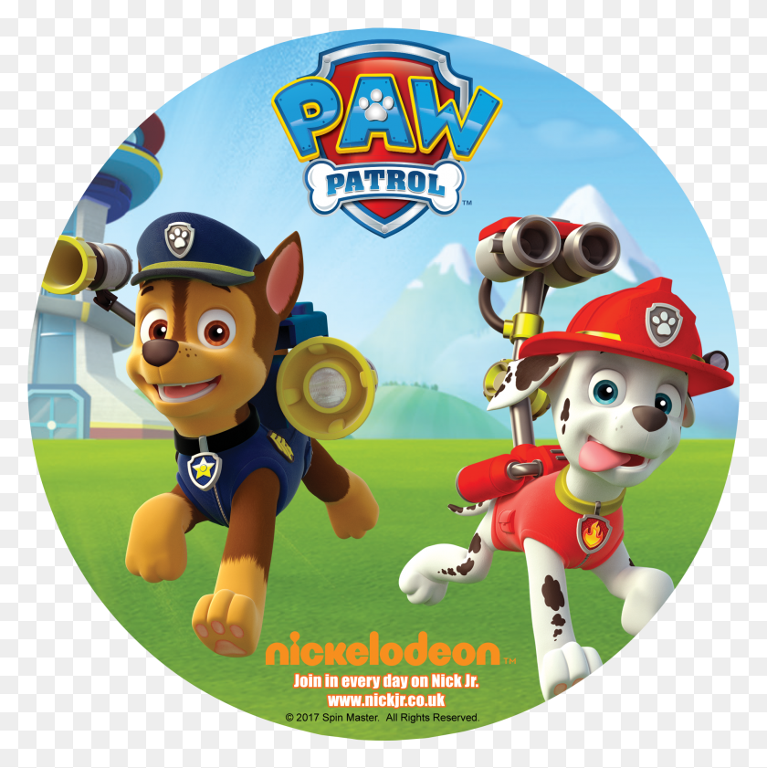 1997x2002 Chase Paw Patrol Chase And Marshall Paw Patrol, Disk, Dvd, Super Mario HD PNG Download