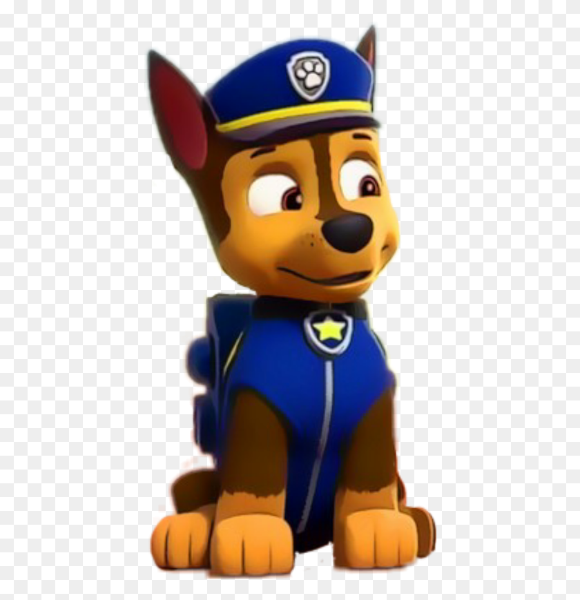 424x809 Descargar Png Chase Sticker Paw Patrol Chase Stickers, Juguete, Figurilla, Ropa Hd Png