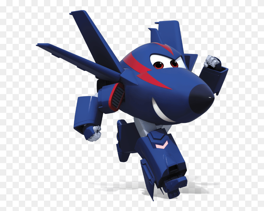 616x613 Chase The Fighter Jet Super Wings Characters Chase, Toy, Airplane, Aircraft HD PNG Download