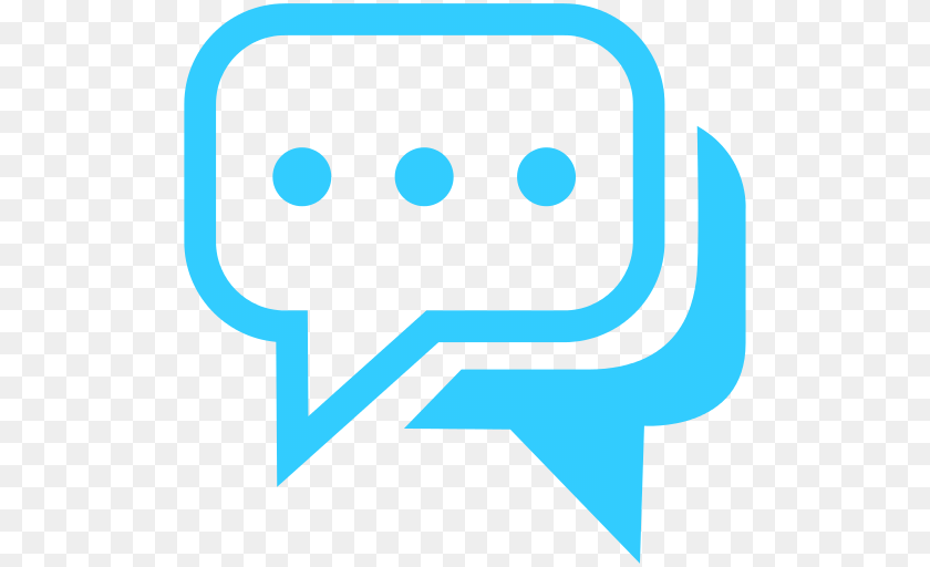 Chat Duo Rounded Square Bubbles Person Transparent PNG