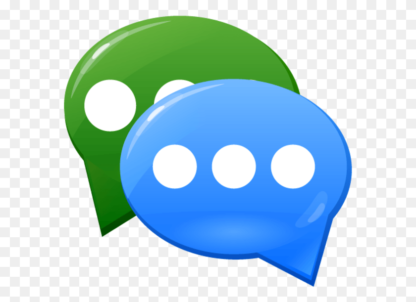 583x551 Chat Image Messages 3d Icon, Egg, Food, Balloon HD PNG Download