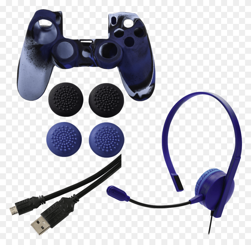 998x973 Descargar Png Chat Power Amp Grip Controller Accessory Pack Para Ps4 Ps4 Controller Zubehr, Electronics, Joystick, Auriculares Hd Png