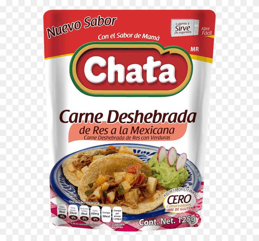 561x720 Chata Carne Deshebrada De Res A La Mexicana 125G Chilorio De Cerdo Chata, Food, Tin, Aluminio Hd Png