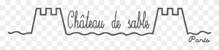 3504x610 Chateau De Sable Calligraphy, Text, Handwriting, Signature HD PNG Download