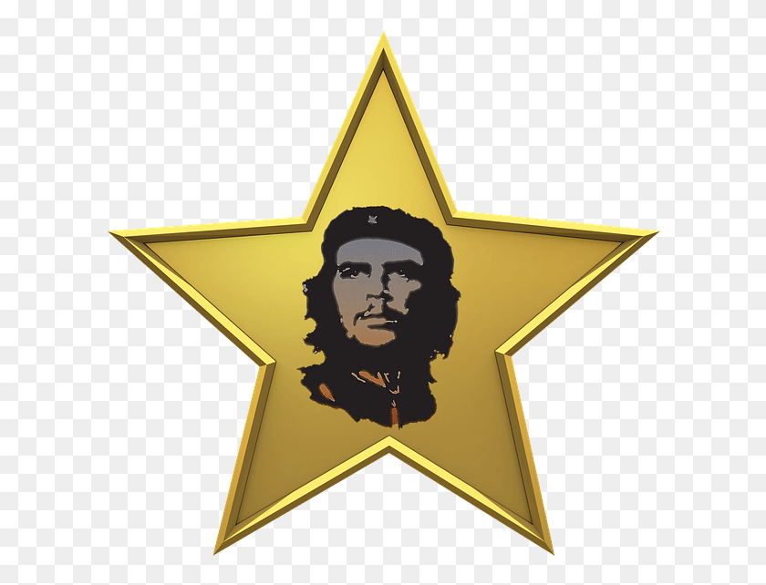 612x582 Che Guevara Star Icon 3d, Star Symbol, Symbol, Person HD PNG Download