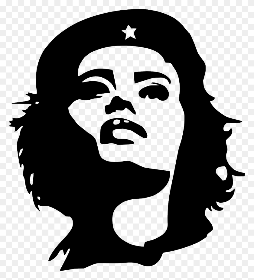 1151x1280 Che Guevara Tania Woman Revolutionary Communism Revolutionary Women, Stencil, Face, Person HD PNG Download