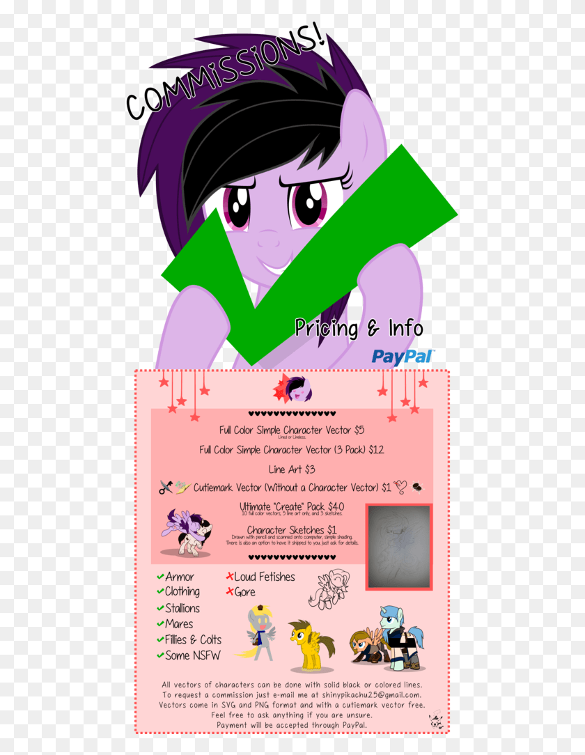 477x1024 Cheap Commission Commission Info Cartoon, Poster, Advertisement, Flyer HD PNG Download