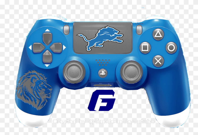 910x598 Check Out All My Nfl Ps4 Controller Concept Detroit 49ers Ps4 Controller, Joystick, Electronics, Video Gaming HD PNG Download