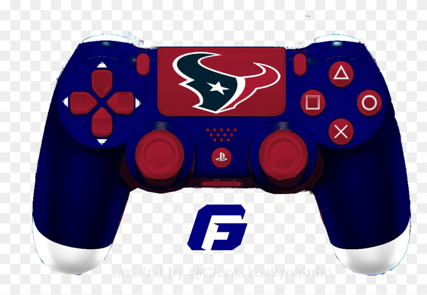 910x608 Check Out All My Nfl Ps4 Controller Concept Houston Ps4 Custom Controller Seahawks, Joystick, Electronics, Video Gaming HD PNG Download